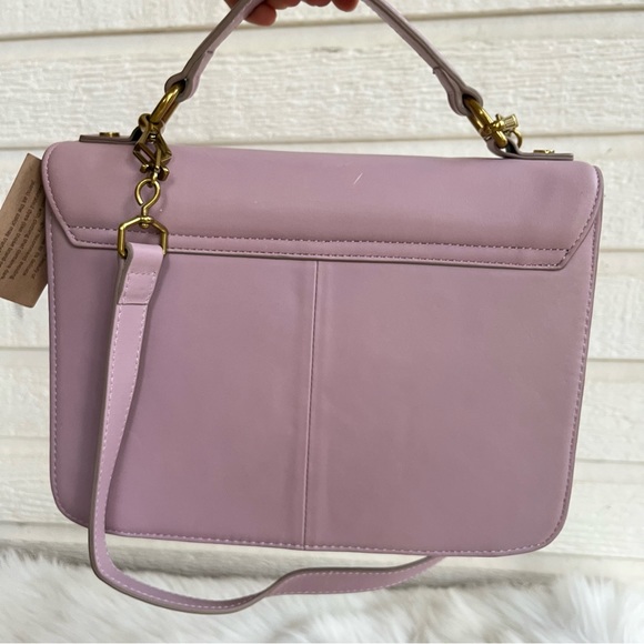 J. Crew Lavender Flap Turnlock Shoulder Bag Satchel - Picture 4 of 11